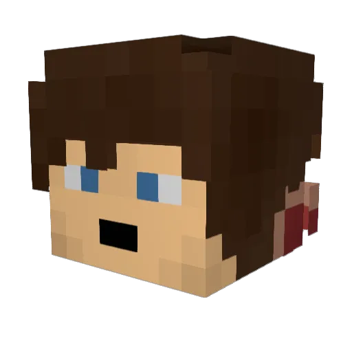 Goldair1 Minecraft avatar head, 3D render