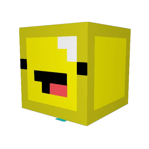 Goldblades15 Minecraft avatar head, 3D render