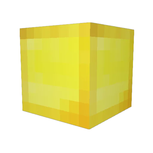 Goldblock5 Minecraft avatar head, 3D render