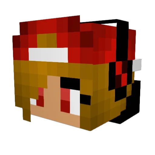 Golddragon26 Minecraft avatar head, 3D render