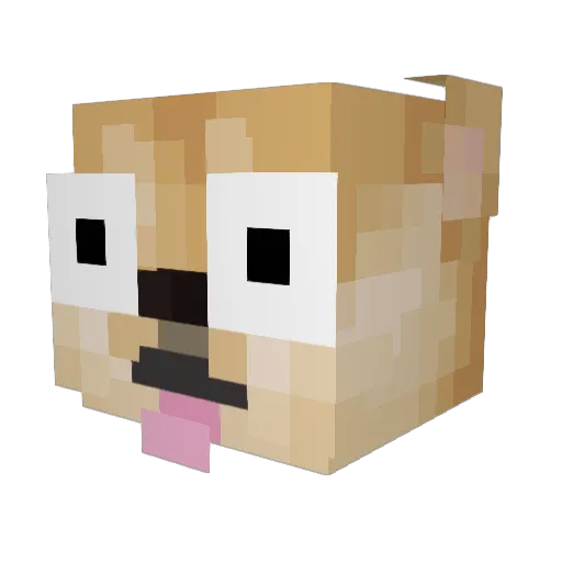 Golden0706 Minecraft avatar head, 3D render