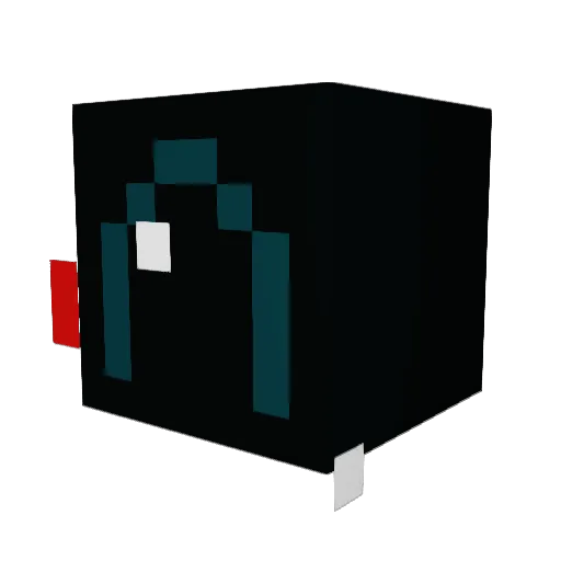 Golden185 Minecraft avatar head, 3D render