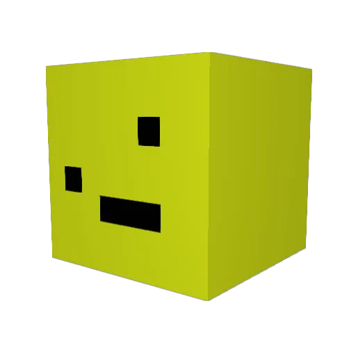 Golden25xx Minecraft avatar head, 3D render