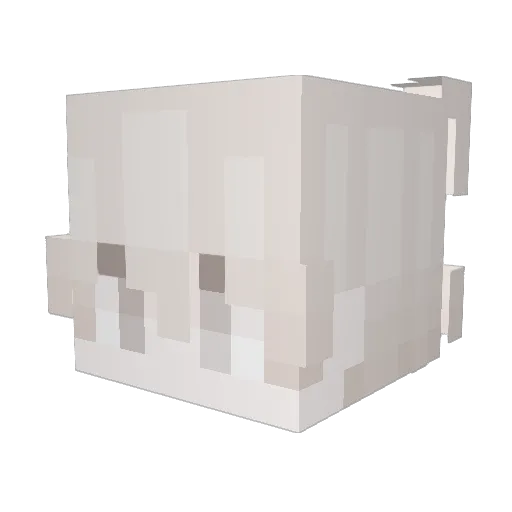 Golden43344 Minecraft avatar head, 3D render
