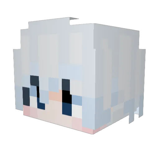 Golden476 Minecraft avatar head, 3D render