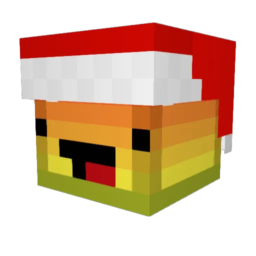 Golden5558 Minecraft avatar head, 3D render