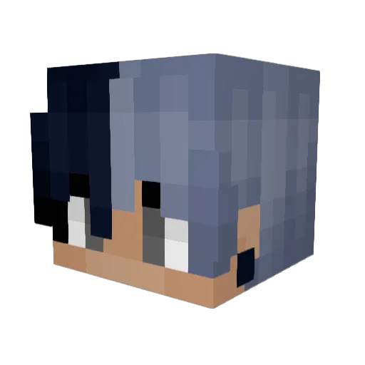 GoldenApolloC Minecraft avatar head, 3D render