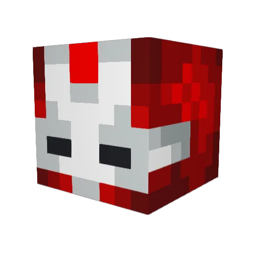 GoldenAppleKing Minecraft avatar head, 3D render