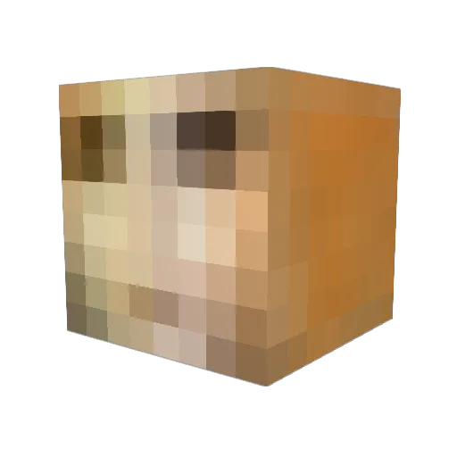GoldenBlade8940 Minecraft avatar head, 3D render