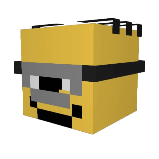 GoldenBoy127 Minecraft avatar head, 3D render