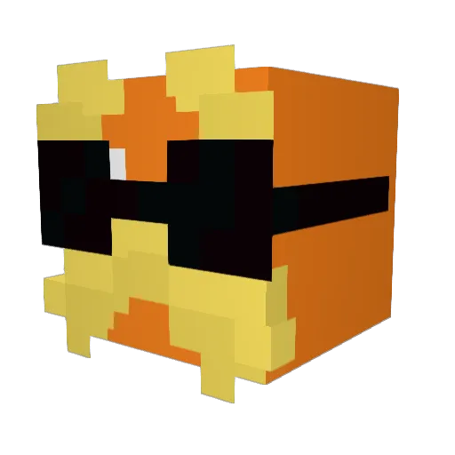 GoldenBoy2020 Minecraft avatar head, 3D render