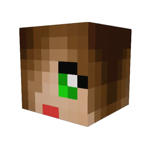 GoldenBoyxox Minecraft avatar head, 3D render