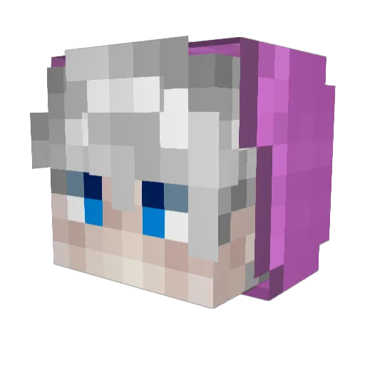 GoldenBruh Minecraft avatar head, 3D render