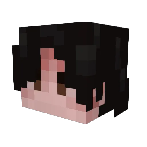 GoldenDark40 Minecraft avatar head, 3D render