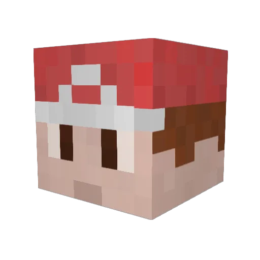 GoldenDiam0nd Minecraft avatar head, 3D render