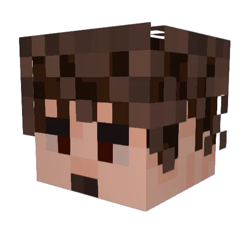 GoldenDragon605 Minecraft avatar head, 3D render