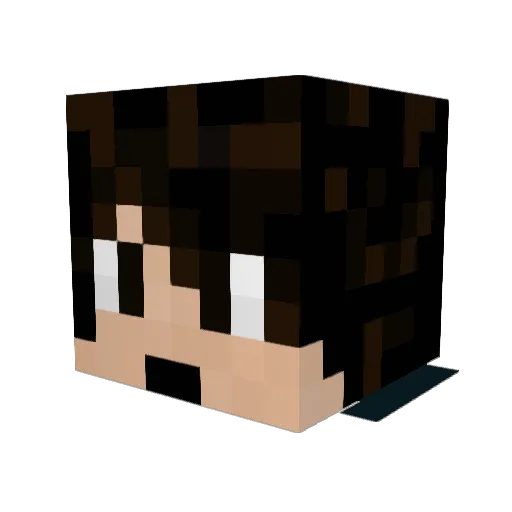 GoldenDrakkon Minecraft avatar head, 3D render