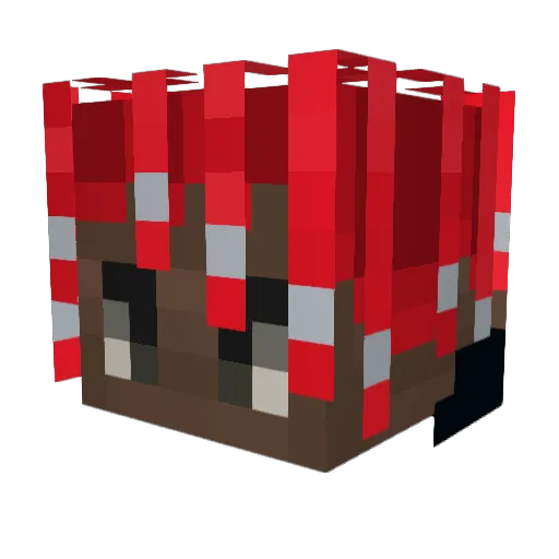 GoldenDrews Minecraft avatar head, 3D render