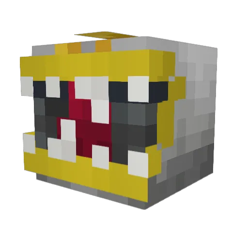 GoldenFire81 Minecraft avatar head, 3D render