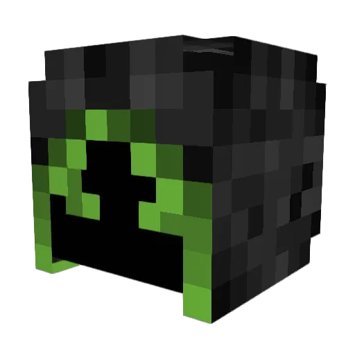 GoldenFoxy2080 Minecraft avatar head, 3D render