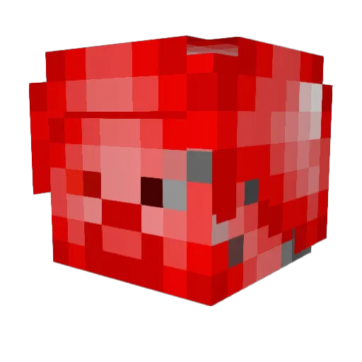 GoldenFreddy205 Minecraft avatar head, 3D render