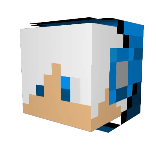 GoldenHawks1828 Minecraft avatar head, 3D render