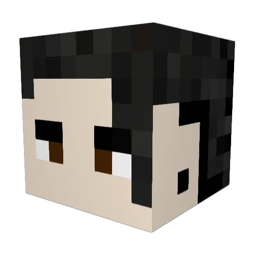 GoldenJumper Minecraft avatar head, 3D render