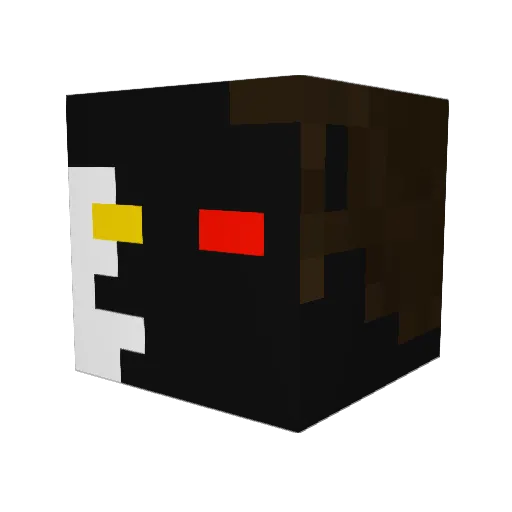 GoldenKing700 Minecraft avatar head, 3D render