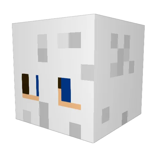 GoldenKnight47 Minecraft avatar head, 3D render