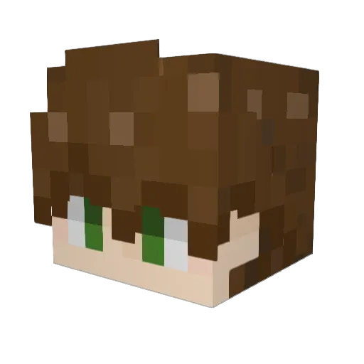 GoldenKnightVT Minecraft avatar head, 3D render