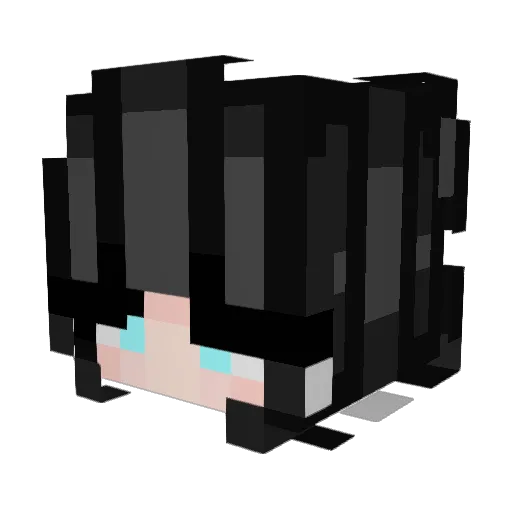 GoldenNightmare9 Minecraft avatar head, 3D render