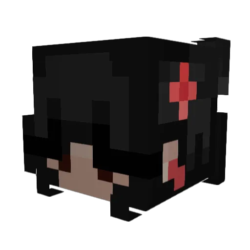 GoldenNoodle07 Minecraft avatar head, 3D render