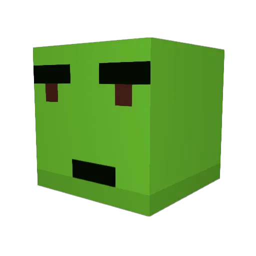 GoldenPuffz Minecraft avatar head, 3D render