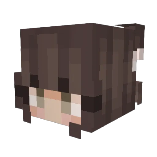 GoldenRaven16 Minecraft avatar head, 3D render