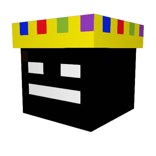 GoldenSaturn1 Minecraft avatar head, 3D render