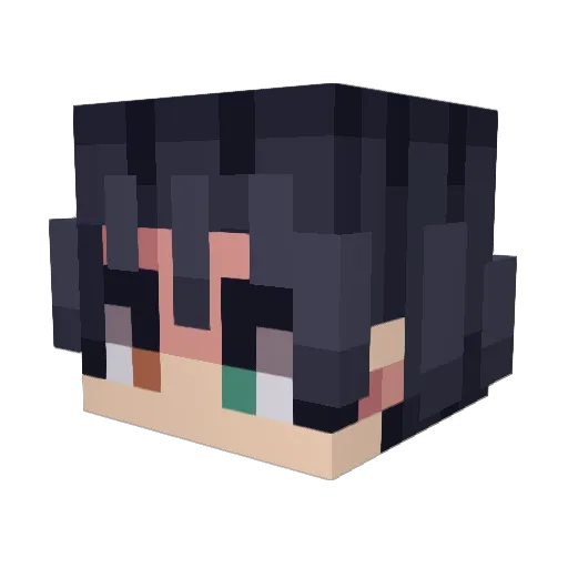 GoldenShine29 Minecraft avatar head, 3D render