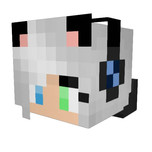 GoldenSkyy Minecraft avatar head, 3D render