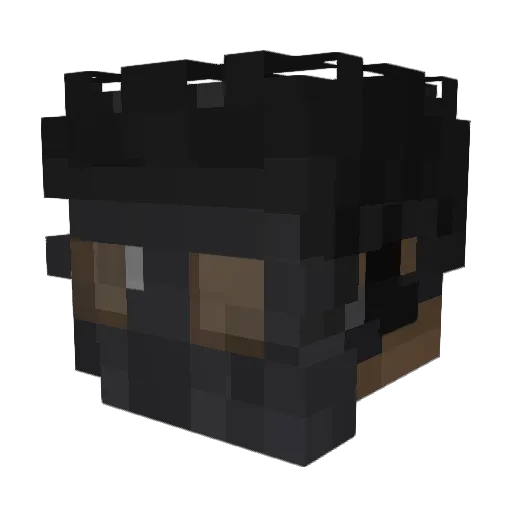 GoldenSux85 Minecraft avatar head, 3D render