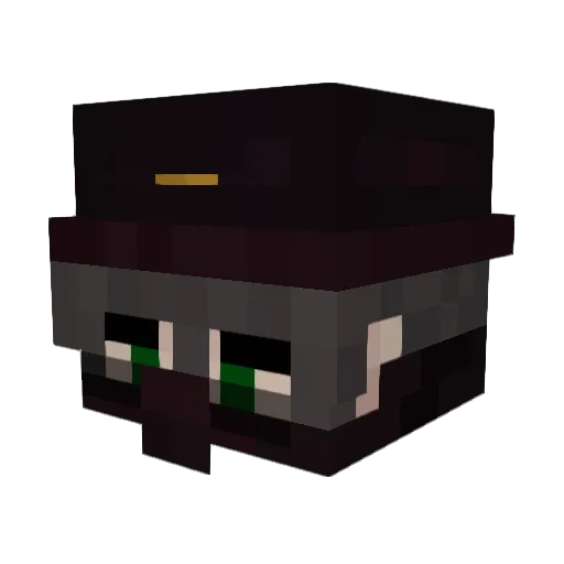 GoldenSystems Minecraft avatar head, 3D render