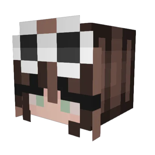 GoldenToaster09 Minecraft avatar head, 3D render