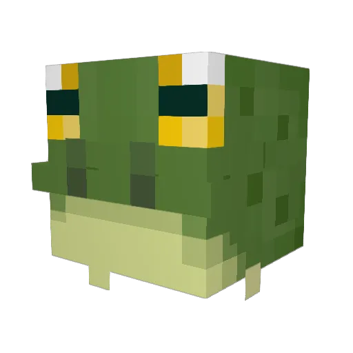 GoldenUber2503 Minecraft avatar head, 3D render