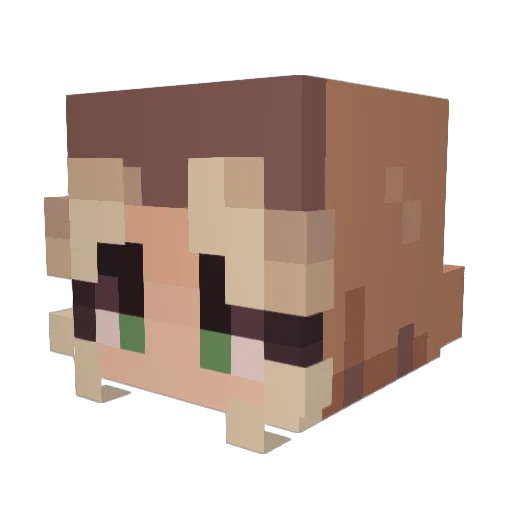 GoldenWidow03 Minecraft avatar head, 3D render