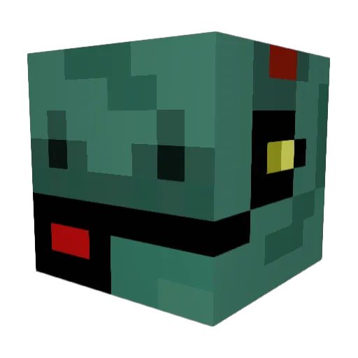 GoldenWolf2 Minecraft avatar head, 3D render