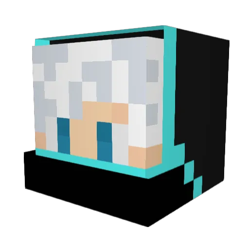 GoldenXxEMTxX Minecraft avatar head, 3D render