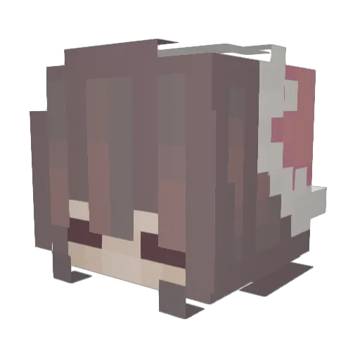 Golden_Cow46 Minecraft avatar head, 3D render
