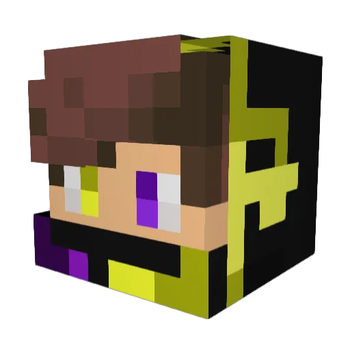 Golden_Dragon355 Minecraft avatar head, 3D render