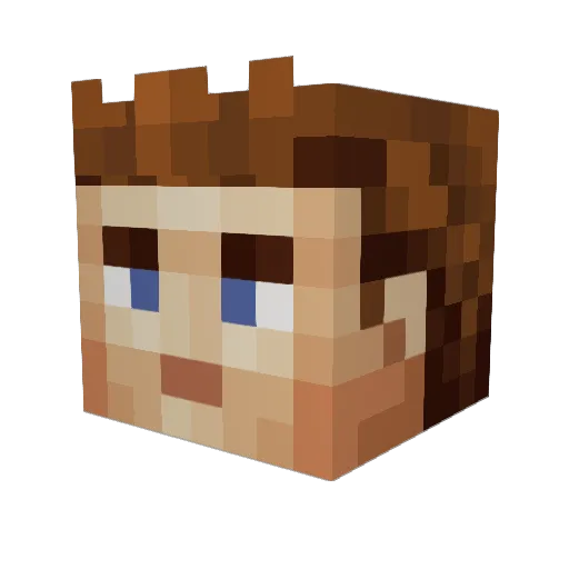 Golden_Eagle_23 Minecraft avatar head, 3D render