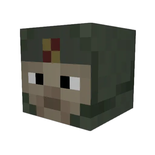 Golden_Eggroll Minecraft avatar head, 3D render