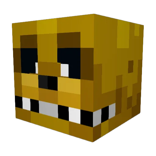 Golden_Freddy777 Minecraft avatar head, 3D render