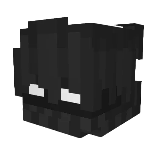 Golden_JR Minecraft avatar head, 3D render